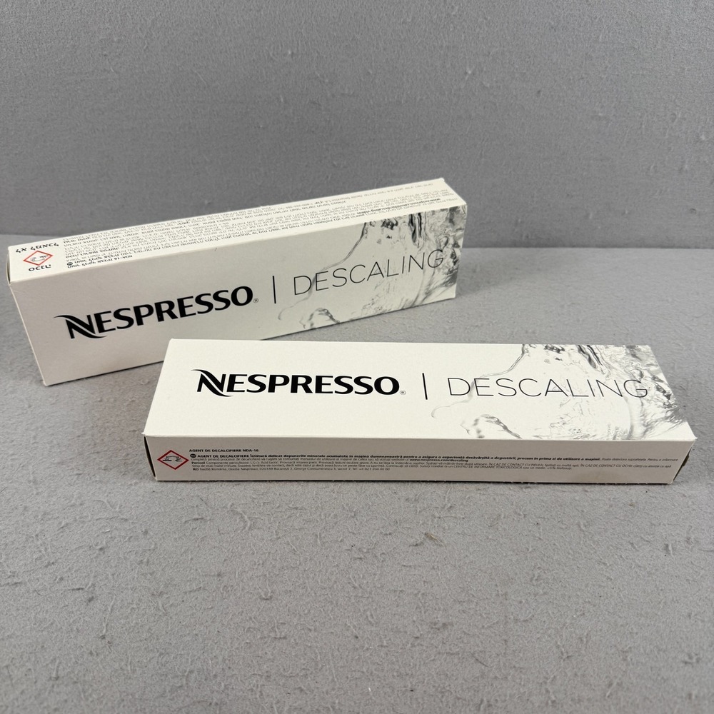 Nespresso Descaling Kit Set of 2 New Sealed for Vertuo & Original Machines